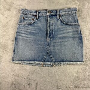 AGOLDE Los Angeles premium skirt w button fly sz 28